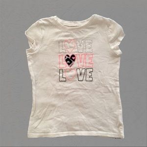 Jumping Beans Little Girl’s Top size 5 Ivory